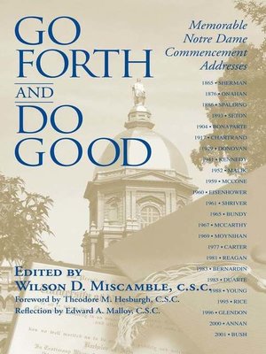 cover image of Go Forth and Do Good